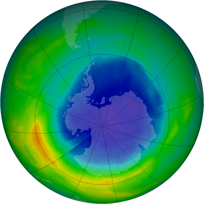 Ozone Map 1986-10-01